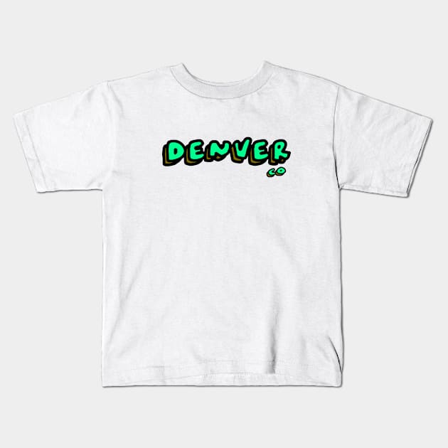 Denver Kids T-Shirt by eddien